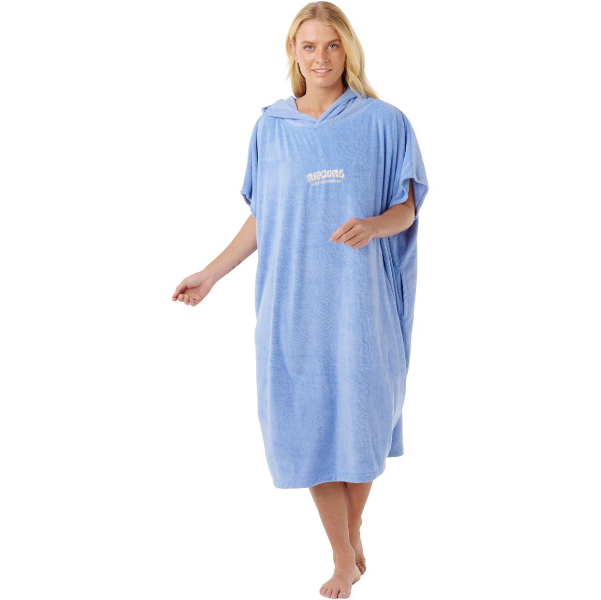 2026 Rip Curl Dame Classic Surf Håndklæde Med Hætte 00ZWTO - Blue